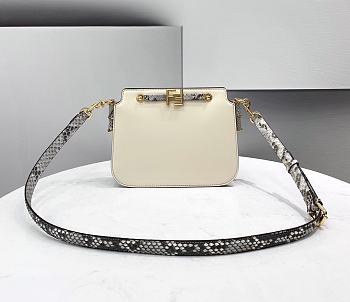 Fendi | TOUCH White Python bag - 8BT349 - 26.5 x 10 x 19cm