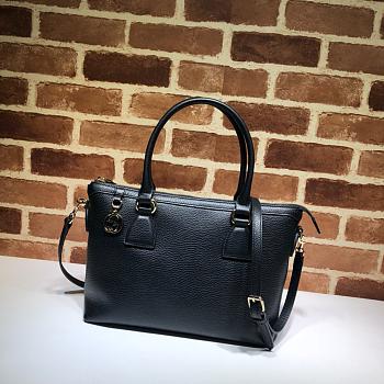 GUCCI | Interlocking G Charm Black Bag - 449659 - 30 x 22 x 12 cm