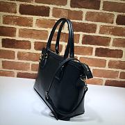 GUCCI | Interlocking G Charm Black Bag - 449659 - 30 x 22 x 12 cm - 5