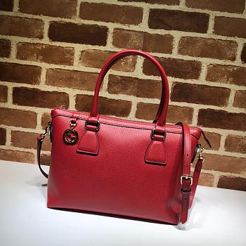 GUCCI | Interlocking G Charm Red Bag - 449659 - 30 x 22 x 12 cm