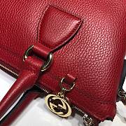 GUCCI | Interlocking G Charm Red Bag - 449659 - 30 x 22 x 12 cm - 6