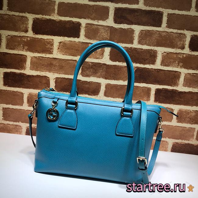 GUCCI | Interlocking G Charm Turquoise Bag - 449659 - 30 x 22 x 12 cm - 1