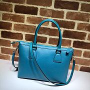 GUCCI | Interlocking G Charm Turquoise Bag - 449659 - 30 x 22 x 12 cm - 4