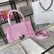 Balenciaga | Hourglass Small Bag In Light Pink  - 4