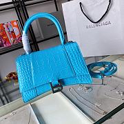 Balenciaga | Hourglass Small Bag In Sea Blue - 4