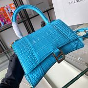 Balenciaga | Hourglass Small Bag In Sea Blue - 6