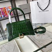 Balenciaga | Hourglass Small Bag In Emerald green - 3