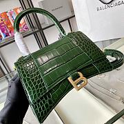 Balenciaga | Hourglass Small Bag In Emerald green - 4