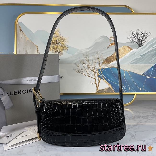 Balenciaga | GHOST SLING BAG IN BLACK - 23x5x15cm - 1