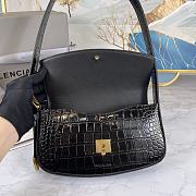 Balenciaga | GHOST SLING BAG IN BLACK - 23x5x15cm - 3