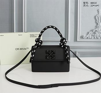 OFFWHITE | 1.4 Jitney Gummy Black Bag - 22×16×7cm