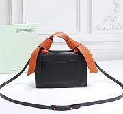 OFFWHITE | 1.4 Jitney Black/Orange Bag - 22×16×7cm - 2