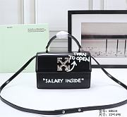 OFFWHITE | 1.4 Jitney Quote Black Bag - 22×16×7cm - 1