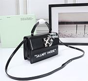 OFFWHITE | 1.4 Jitney Quote Black Bag - 22×16×7cm - 6