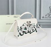 OFF-WHITE | Jitney 1.4 Graffiti White Bag - 22 x 14 x 7 cm - 3