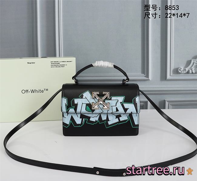 off white jitney graffiti bag