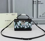 OFF-WHITE | Jitney 1.4 Graffiti Black Bag - 22 x 14 x 7 cm - 1