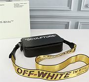 OFFWHITE | Sculpture Mini Flap Bag in Black - 18 x 12 x 5 cm - 4