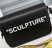 OFFWHITE | Sculpture Mini Flap Bag in Black - 18 x 12 x 5 cm - 5