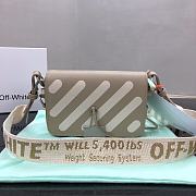 OFF-WHITE | Binder Clip Shoulder Beige Bag - 18 x 12 x 5 cm - 1