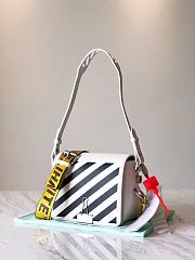 OFFWHITE | Diag Flap White Bag - 21 x 15 x 9cm - 4