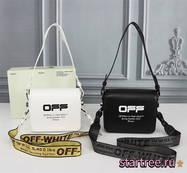 OFF-WHITE | White Ladies Printed Logo Bag - 18 x 16 x 9 cm - 1