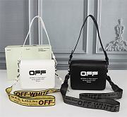 OFF-WHITE | White Ladies Printed Logo Bag - 18 x 16 x 9 cm - 1