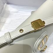 DIOR | Bobby East-West White Bag - M9327U - 21 x 5 x 12cm - 2