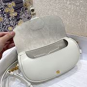 DIOR | Bobby East-West White Bag - M9327U - 21 x 5 x 12cm - 6