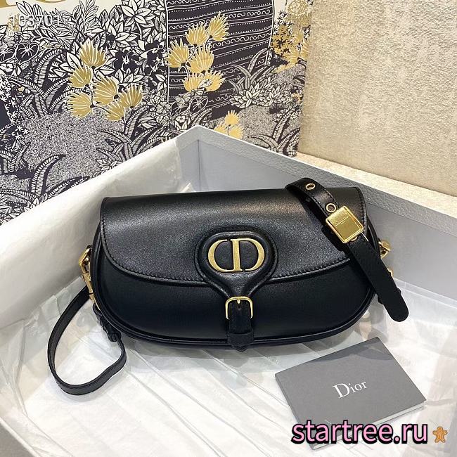 DIOR | Bobby East-West Black Bag - M9327U - 21 x 5 x 12cm - 1