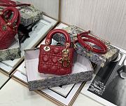 DIOR | Micro Lady Red Bag - S0856O - 12 x 10 x 5cm - 2