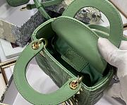 DIOR | Micro Lady Willow Green Bag - S0856O - 12 x 10 x 5cm - 2