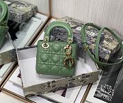 DIOR | Micro Lady Willow Green Bag - S0856O - 12 x 10 x 5cm - 4