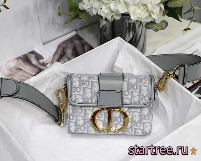 DIOR | 30 MONTAIGNE Mini BAG Gray - M9204 - 17.5 x 11.5 x 5 cm - 1