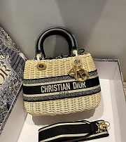 DIOR | Wicker basket bag - 24 cm - 1