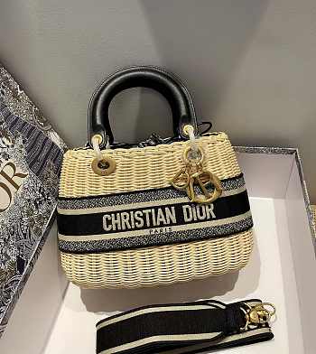 DIOR | Wicker basket bag - 24 cm