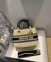 DIOR | Wicker basket bag - 24 cm - 3