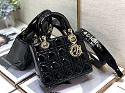 DIOR | Lady My ABCDior Black patent bag - 20 x 16.5 x 8 cm - 4