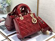 DIOR | Lady My ABCDior Red patent bag - 20 x 16.5 x 8 cm - 2