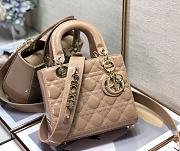 DIOR | Lady My ABCDior Beige patent bag - 20 x 16.5 x 8 cm - 1