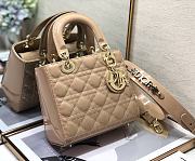 DIOR | Lady My ABCDior Beige patent bag - 20 x 16.5 x 8 cm - 3