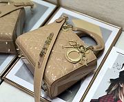 DIOR | Lady My ABCDior Beige patent bag - 20 x 16.5 x 8 cm - 4