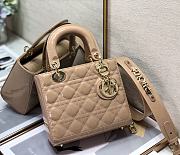 DIOR | Lady My ABCDior Beige patent bag - 20 x 16.5 x 8 cm - 5