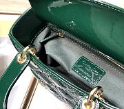 DIOR | Lady My ABCDior Green patent bag - 20 x 16.5 x 8 cm - 5