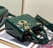 DIOR | Lady My ABCDior Green patent bag - 20 x 16.5 x 8 cm - 6