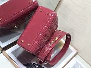 DIOR | Lady My ABCDior Pink patent bag - 20 x 16.5 x 8 cm - 2