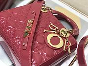 DIOR | Lady My ABCDior Pink patent bag - 20 x 16.5 x 8 cm - 3