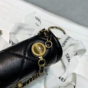 CHANEL | MINI Retro Flap Button Black Bag - 13.5 x 9 x 4 cm - 6