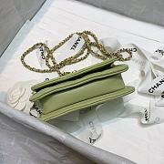 CHANEL | MINI Retro Flap Button Mint Bag - 13.5 x 9 x 4 cm - 6