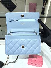 Chanel | Woc Wallet On Chain Blue - 19cm - 4